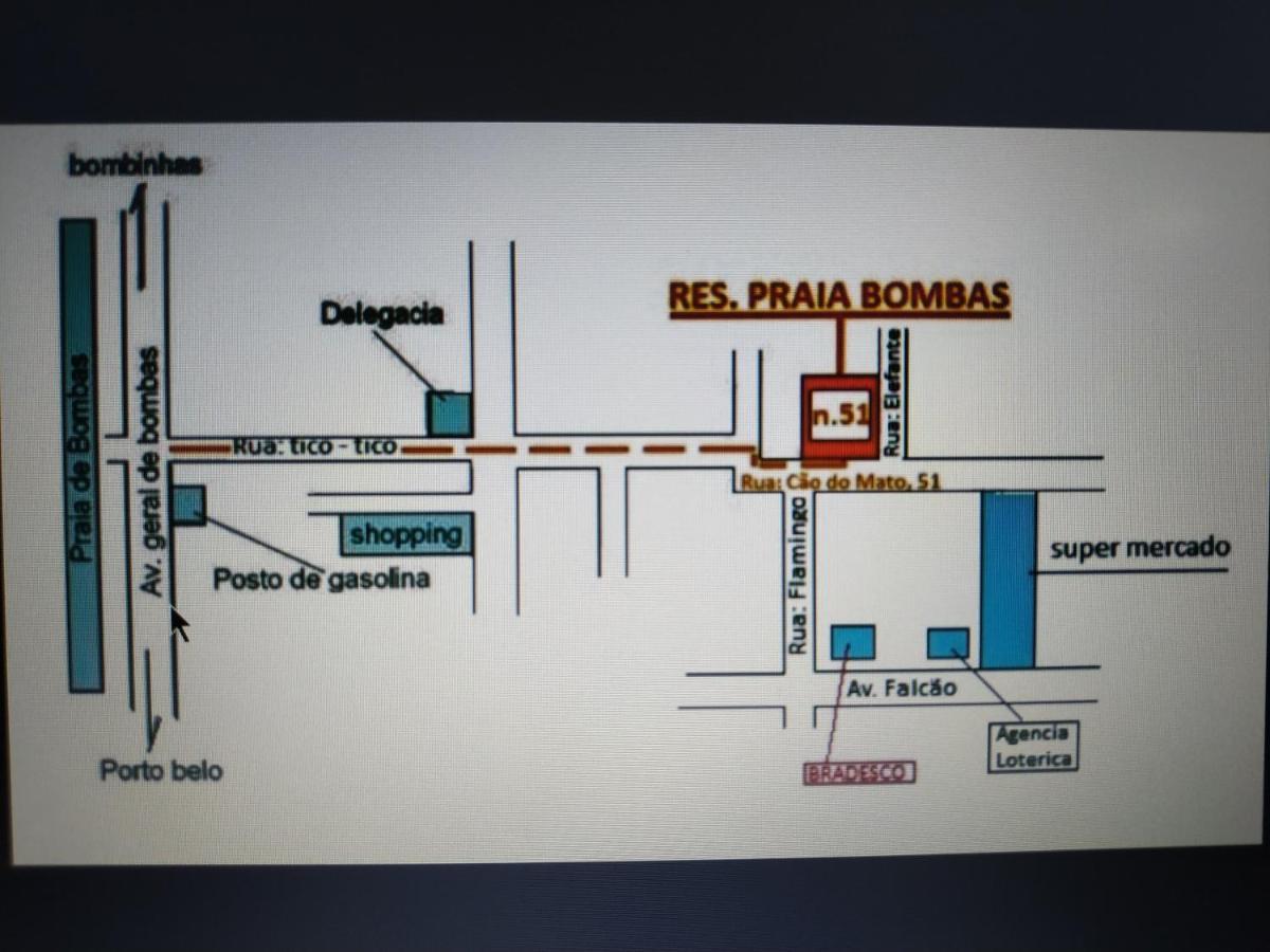 Residencial Praia Bombas 邦比尼亚斯 外观 照片